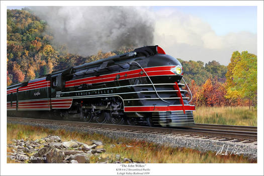 Lehigh Valley RR K5B Pacific by markkarvon