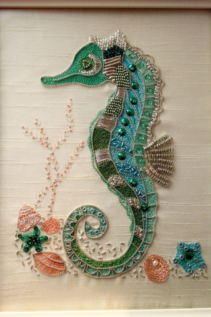 Seahorse embroidery by stitchingdreams on deviantart Seahorse embroidery by stitchingdreams on deviantart