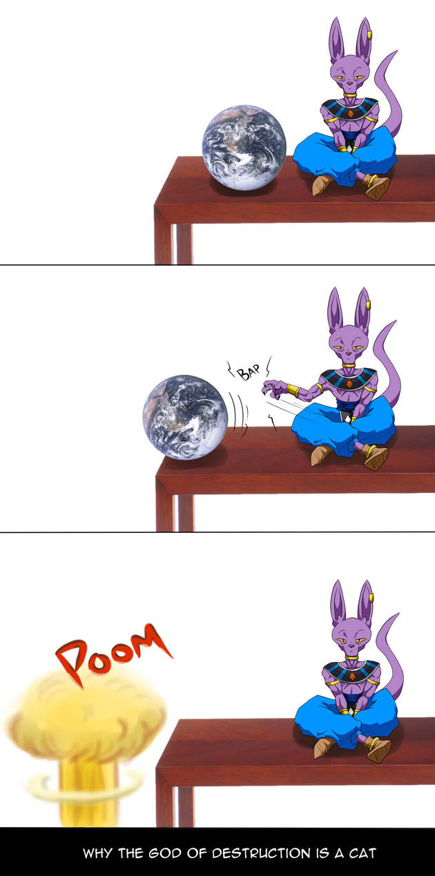 Beerus the Destructo-kitty by Patches365
