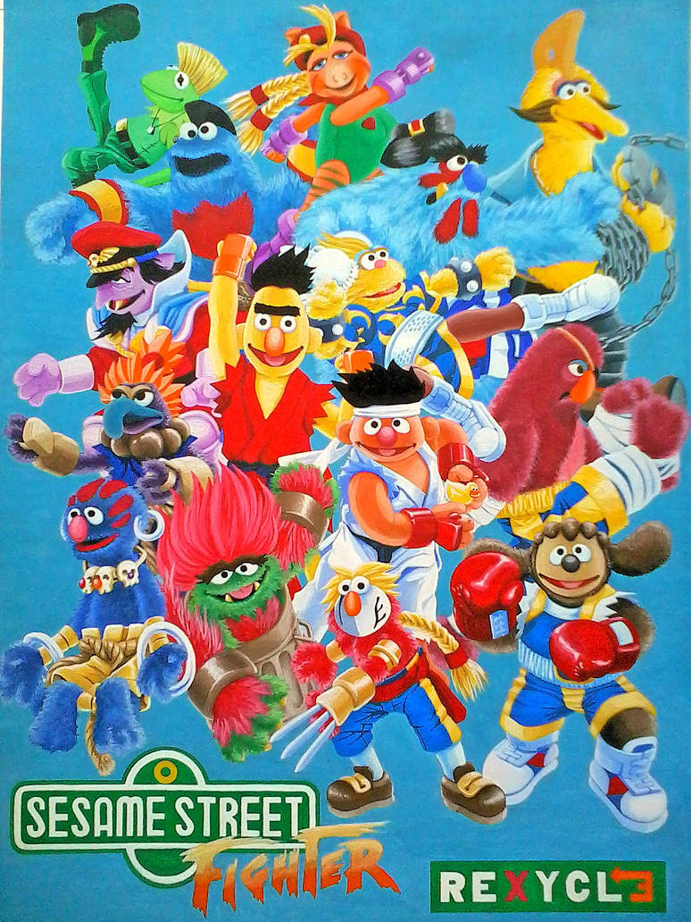 Sesame Street Fighter Alpha by rejhexz on DeviantArt