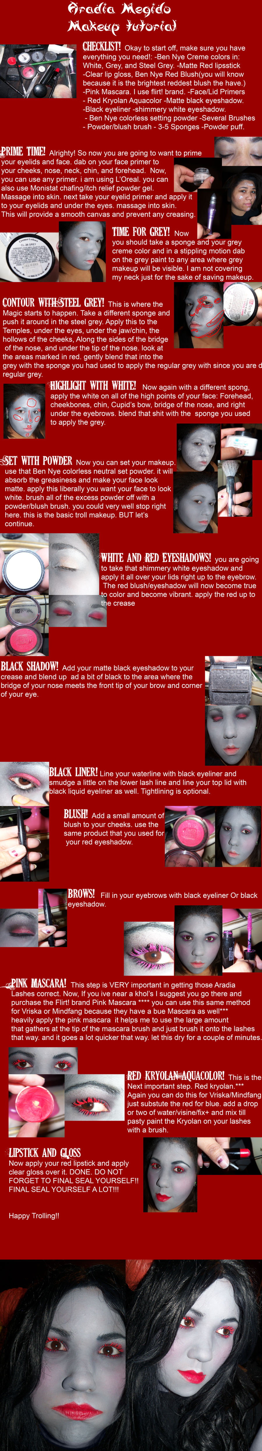 Aradia Megido Makeup Tutorial by MaliceMidnight