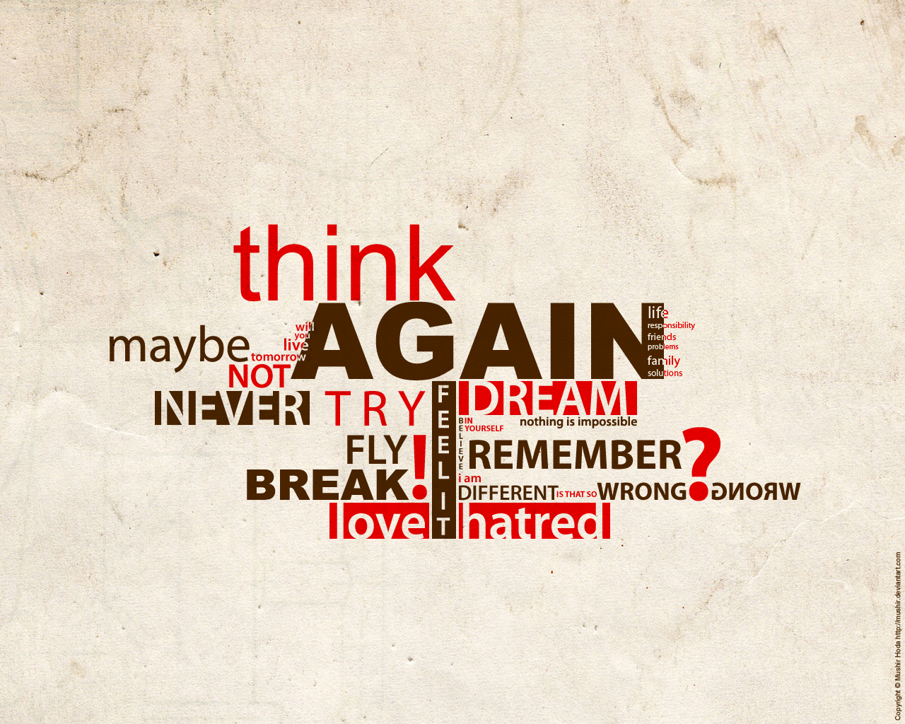 Think Again by mushir