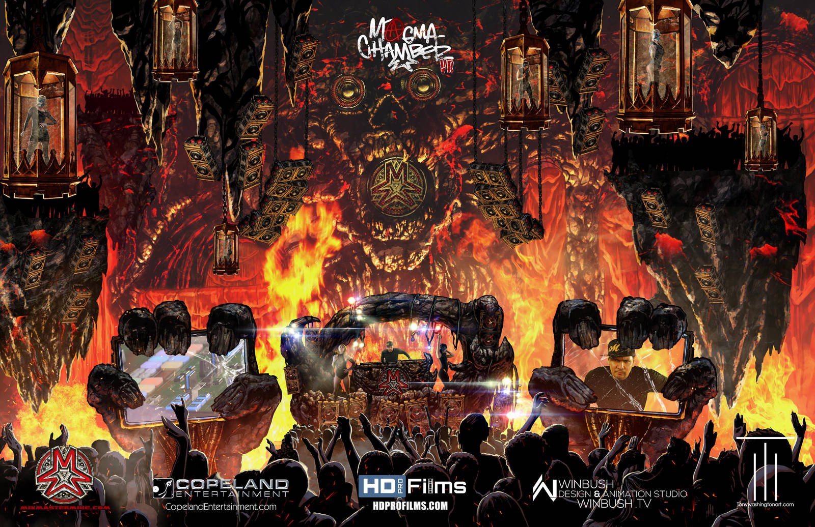 Magma Chamber VR Poster Art + Process Link by Tonywash