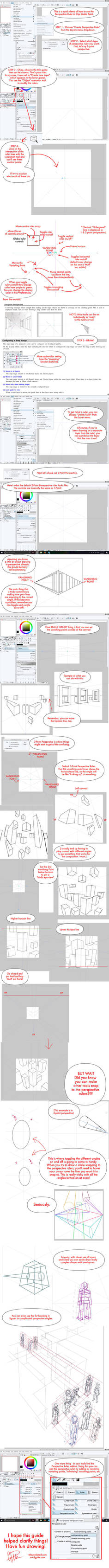 Clip Studio Paint Perspective Ruler Tutorial! by twapa
