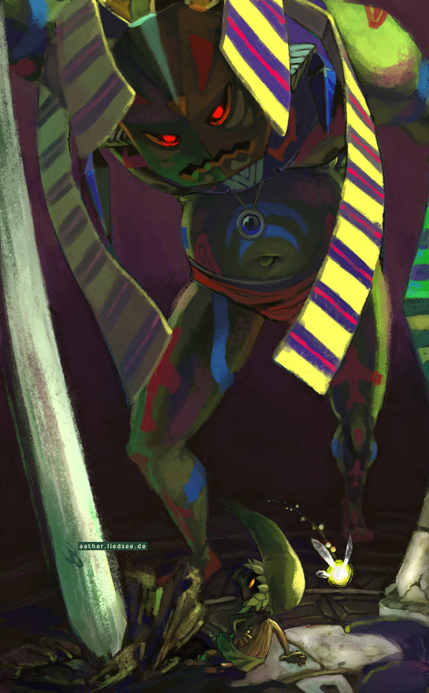 Zelda - Versus Odolwa by HylianDragonCatty