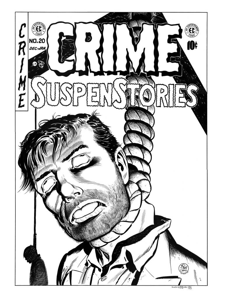 Crime SuspenStories #20 Cover Recreation by dalgoda7
