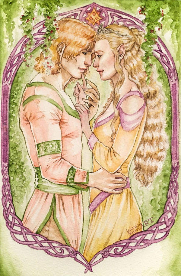 Silmarillion :: Idril and Tuor by IngvildSchageArt