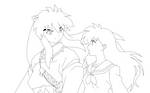 By Your Side Lineart by doll-fin-chick
