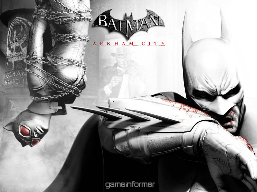 Batman Arkham City Catwoman N Batman Wallpaper By Thecatkat On