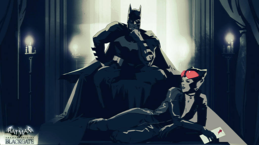 Batman Arkham City Catwoman N Batman Wallpaper By Thecatkat On