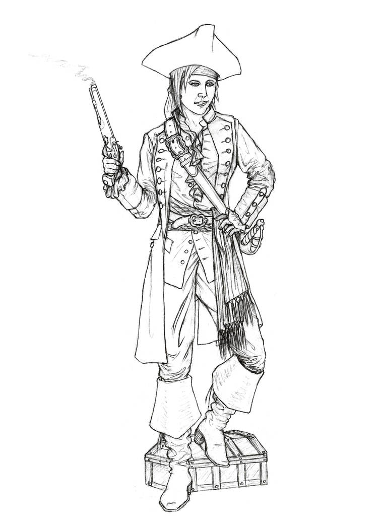 Sarah Rose Black, Pirate Queen by Manveruon