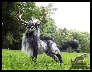 --SOLD--Hand Made Poseable Fantasy Thunder Stag! by Wood-Splitter-Lee