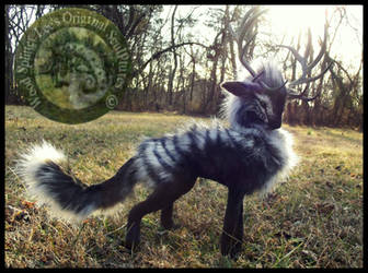 SOLD- Handmade Poseable Stag of Storms! by Wood-Splitter-Lee