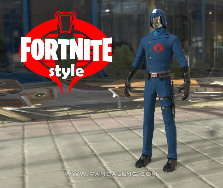 Cobra Commander x Fortnite by rando3d