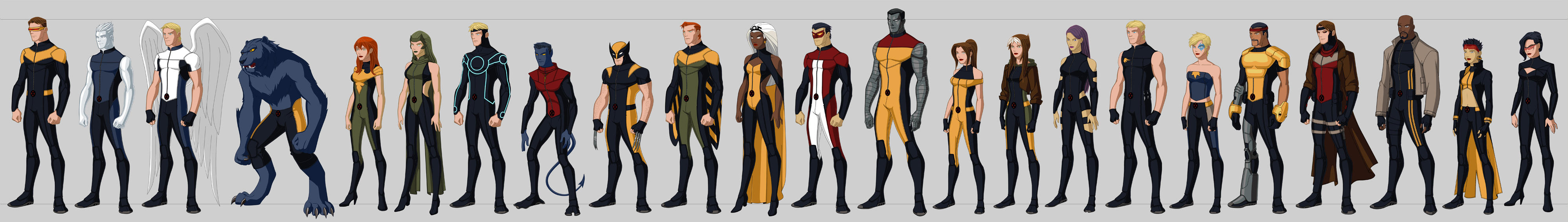 Xmen Costume Redesigns by Scott N (Hiroki8) ImaginaryMutants