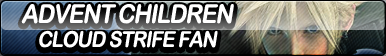 Advent Children: Cloud Strife Fan Button by ButtonsMaker