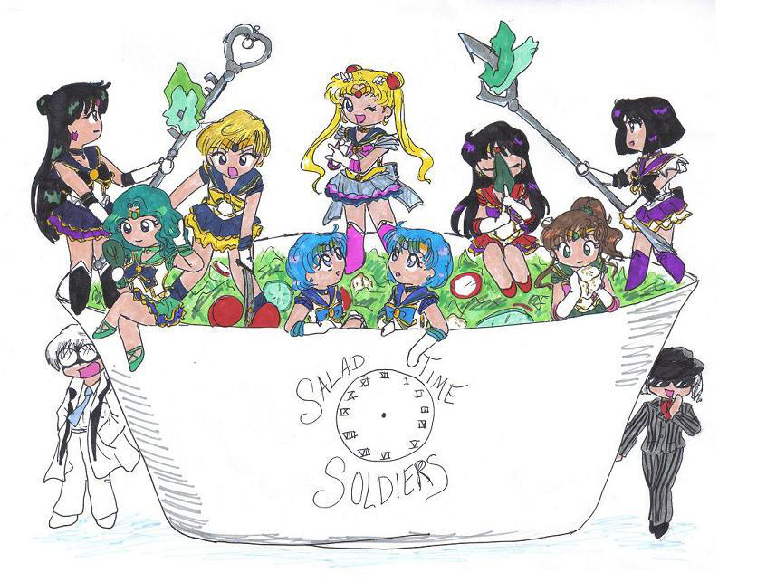 the NEW Salad Time Soldiers by TokuTenshi