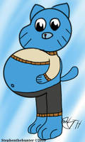 Nicole's big belly by stephenthehunter on DeviantArt