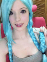Jinx makeup hair test by gemieee