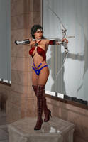 Amazon Arrow Statufied! by Dangerguy01