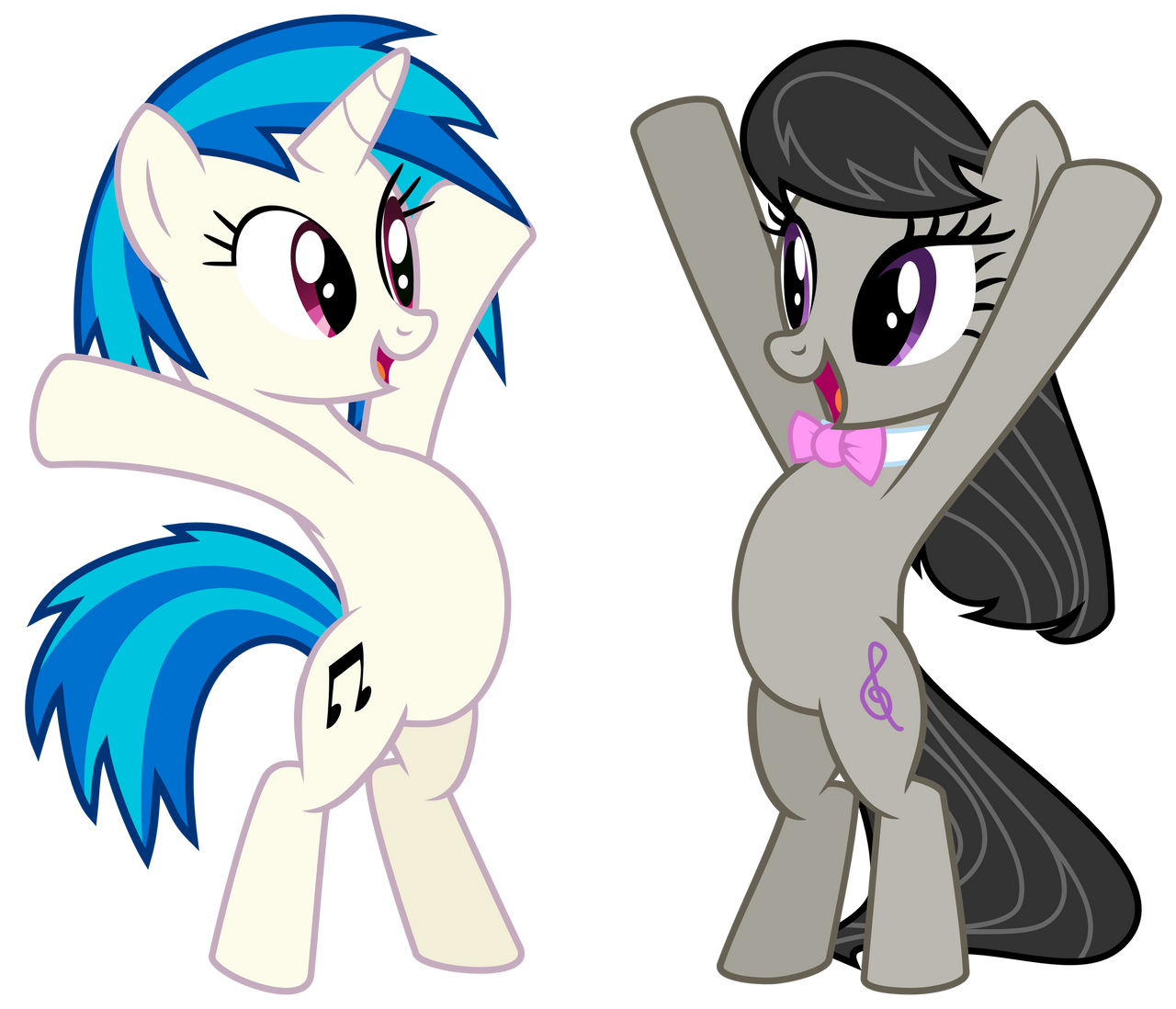 Vinyl and Octavia - Hug time! by namelesshero2222
