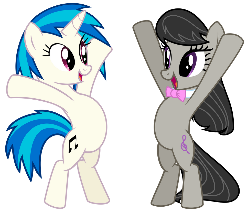 Vinyl and Octavia - Hug time! by namelesshero2222