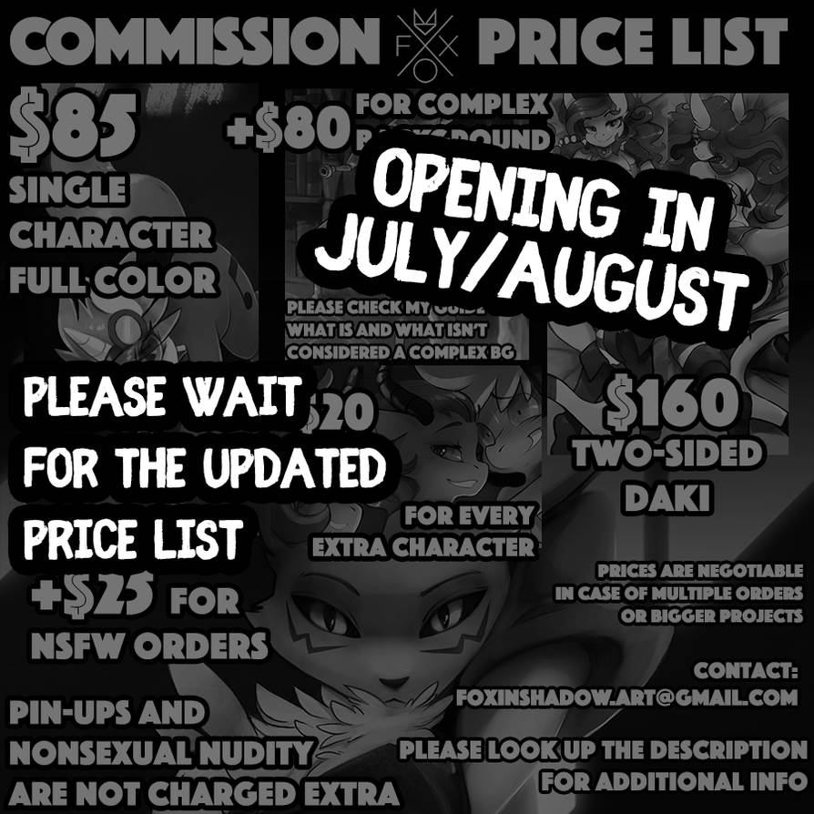 Price list by FoxInShadow
