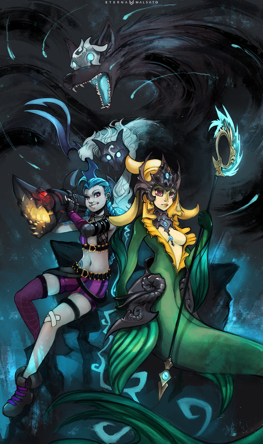 League of Legends kiriban prize by FoxInShadow