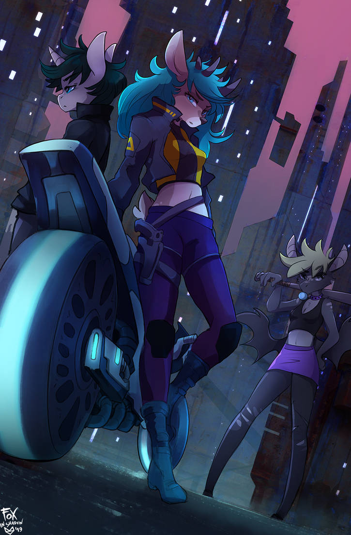 Cyber By Foxinshadow Anthro