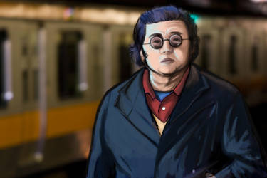 Man in the Subway by enemydownbelow