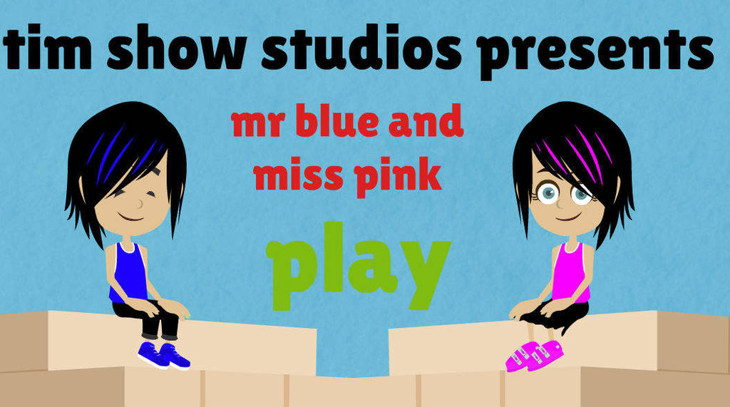Mr Blue And Miss Pink Main Screen By Aurora938475438957 On Deviantart