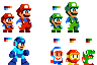Uzebox Sprites by DragonDePlatino