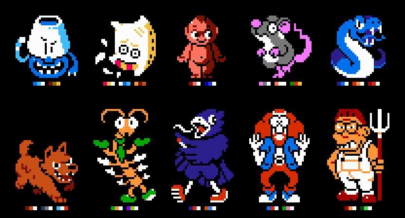 MOTHER Enemies by DragonDePlatino