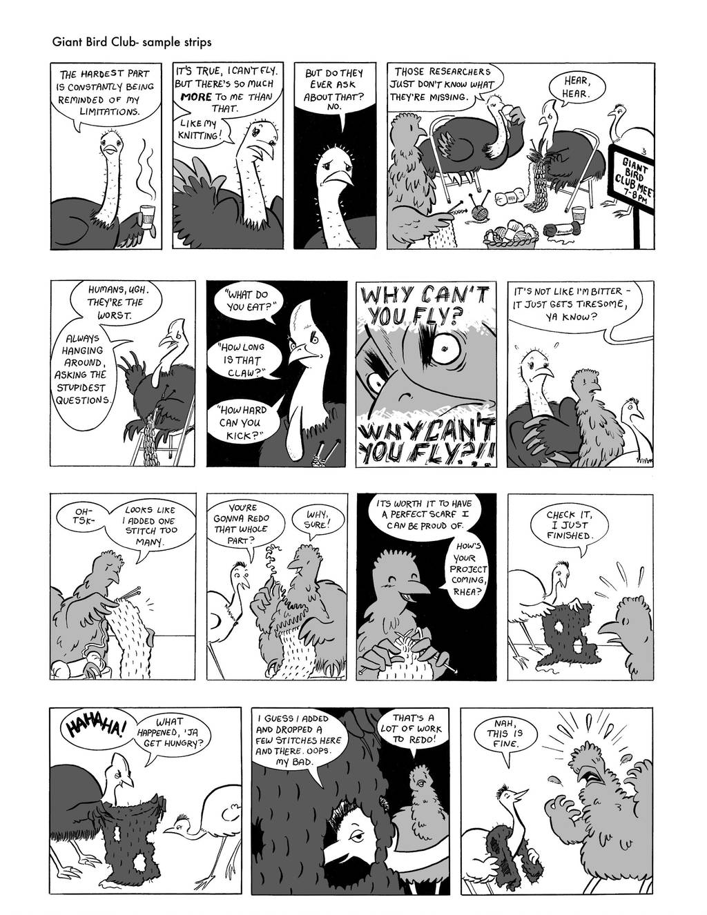 Giant Bird Club - The first strips by orinocou