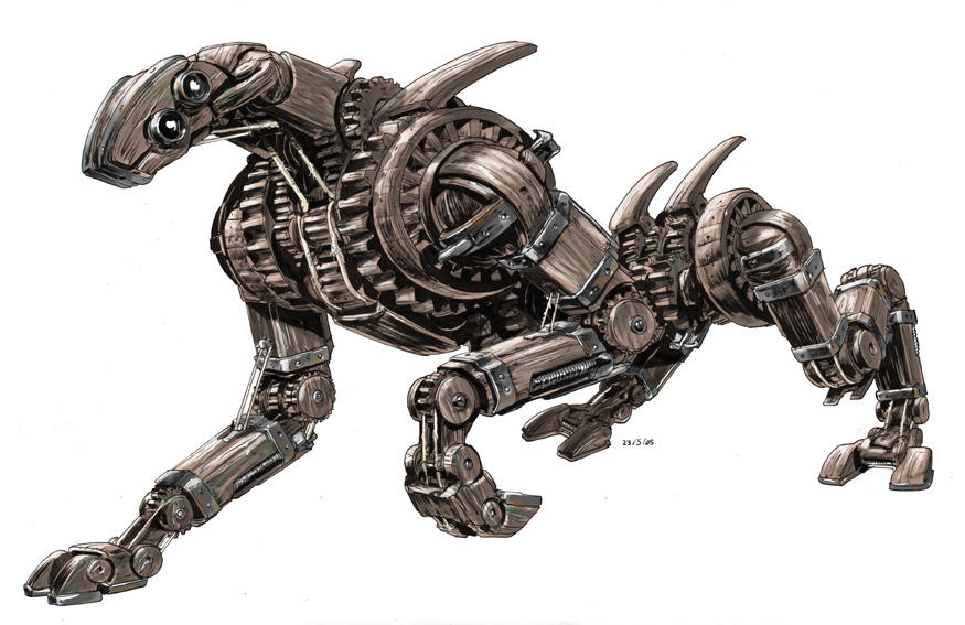 Wood robot 2 by AxelMedellin