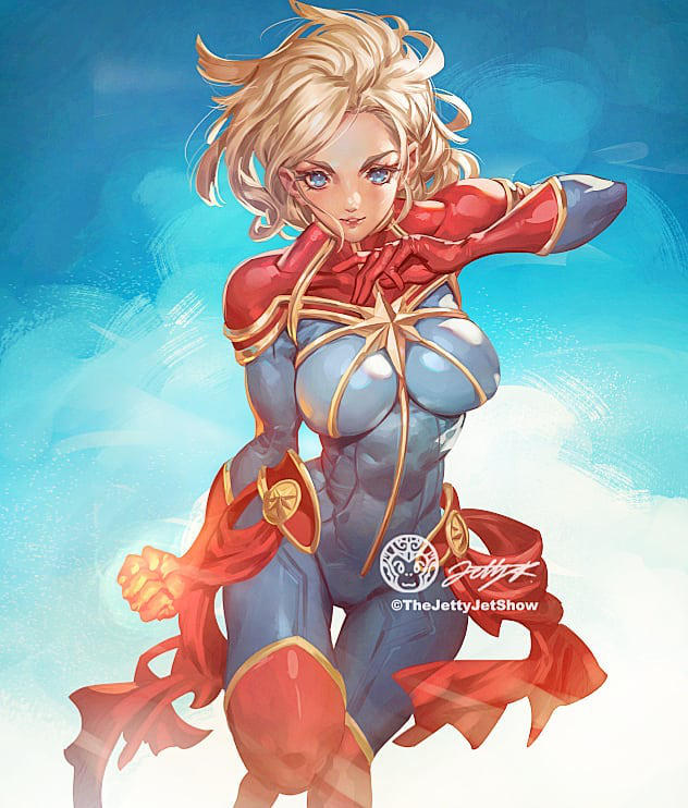 Captain Marvel by JettyJet by THEJETTYJETSHOW