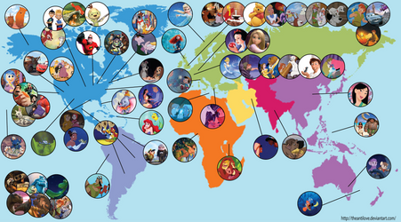 Disney Map by theantilove