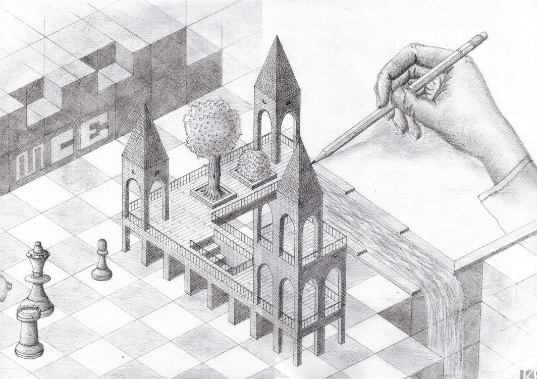 Tribut an MC Escher by ewz-Hawkwing