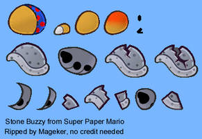 Super Paper Mario Enemy Stone Buzzy[1] by Jann75