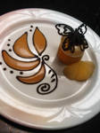 Plated Pear Caramel Mousse by Sliceofcake