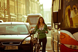 Woman in traffic by safato