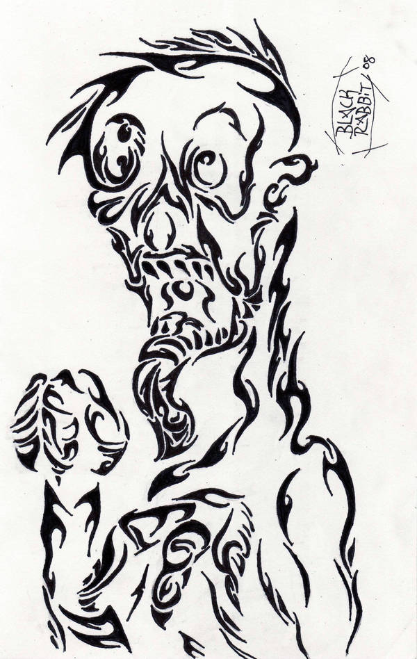 Ghoul in Tribal by Herokip98