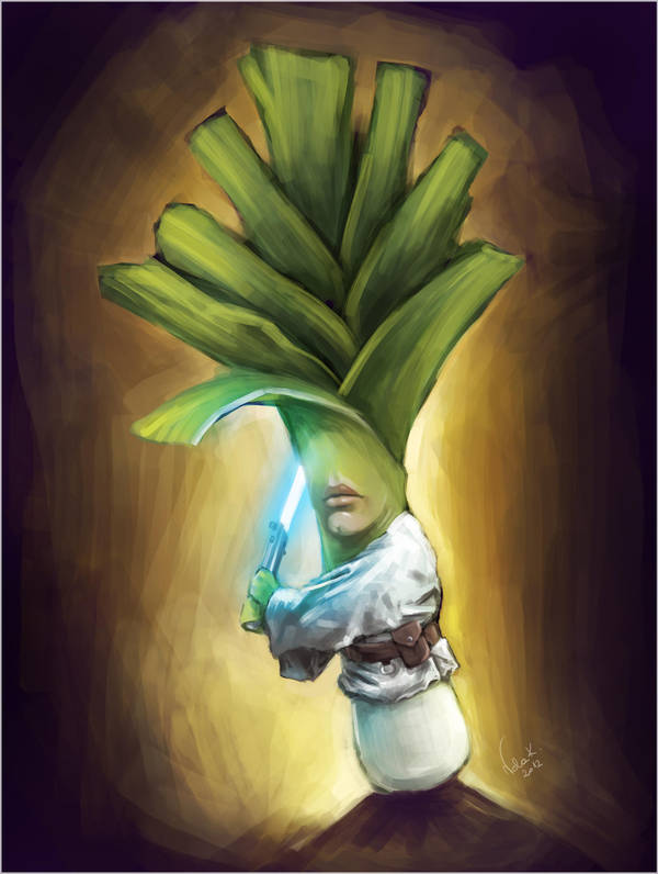 Leek Skywalker by NelEilis