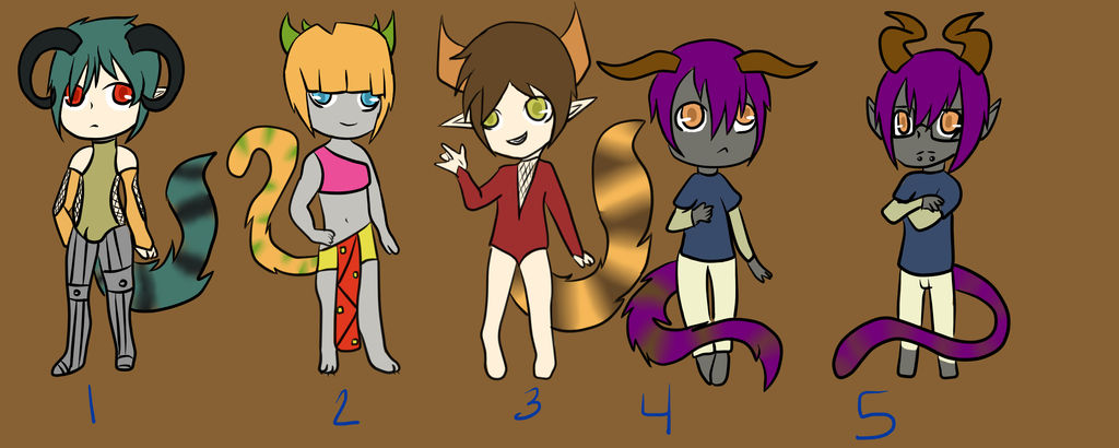 Chibi demon adopts CLOSED by fmagirl17