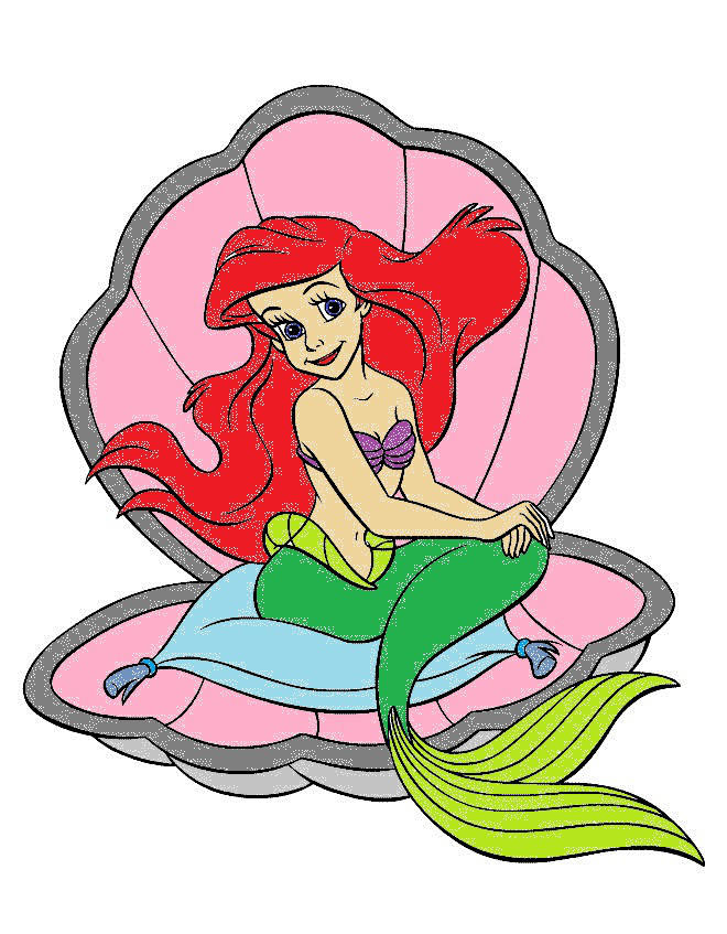 The Little Mermaid Free Colouring Pages