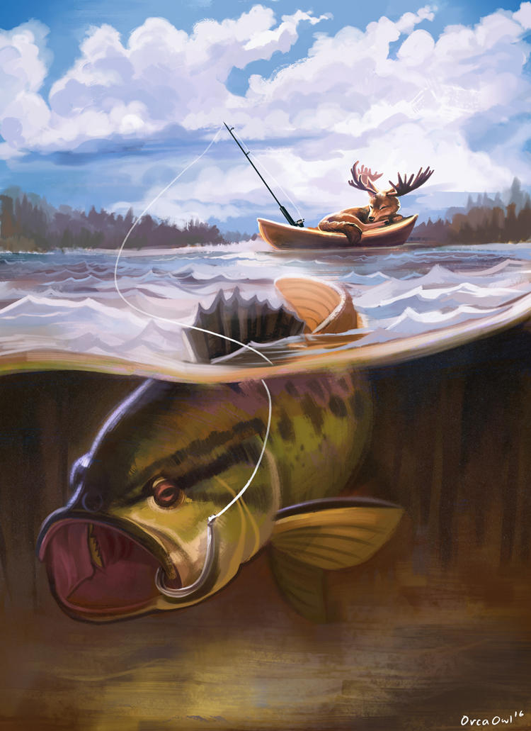Gone Fishing by OrcaOwl