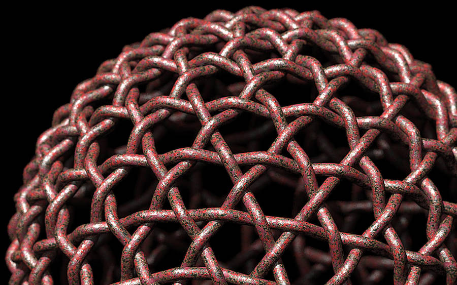 Geodesic Ball - Chipped Paint by TaffGoch