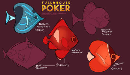 Full House Poker card fish by shoomlah