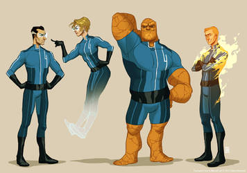Project Rooftop: Fantastic Four by shoomlah