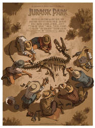 Jurassic Park for MONDO by shoomlah